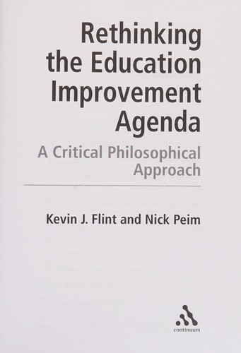 Rethinking the education improvement agenda