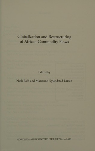 Globalization and restructuring of African commodity flows