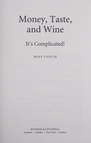 Money, taste, and wine