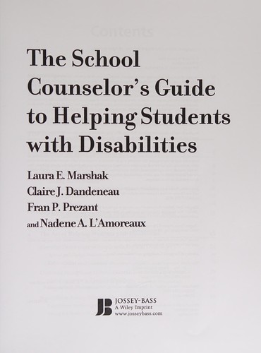 The School Counselor's Guide to Helping Students with Disabilities