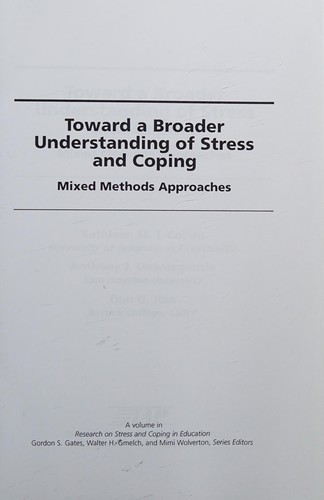 Toward a broader understanding of stress and coping mixed methods approaches