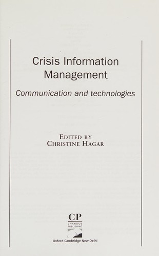 Crisis information management