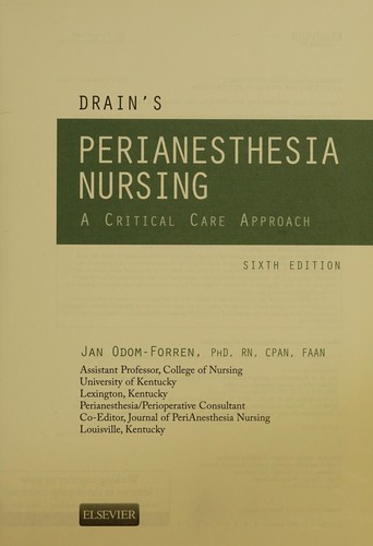 Drain's Perianesthesia Nursing