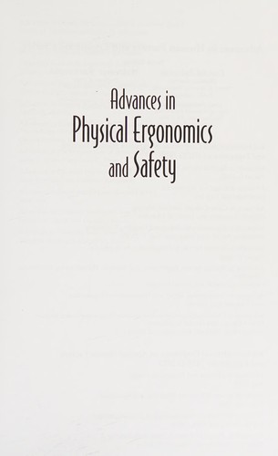 Advances in Physical Ergonomics and Safety