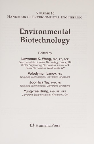Environmental Biotechnology