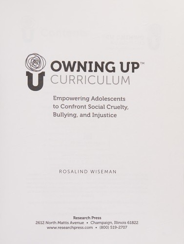 Owning up curriculum