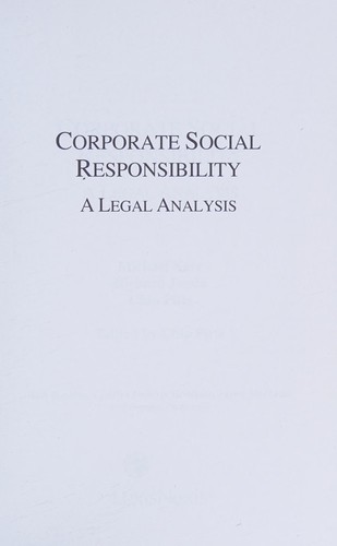 Corporate social responsibility