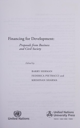 Financing for development