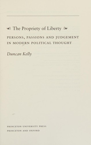 The propriety of liberty