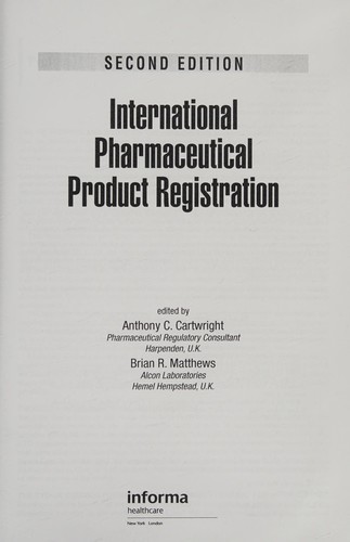 International Pharmaceutical Product Registration