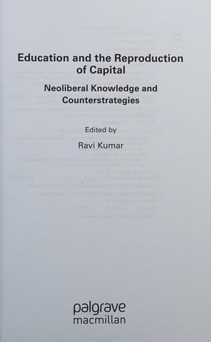 Education and the Reproduction of Capital