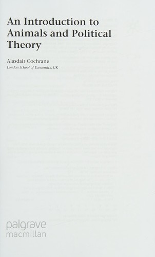 An Introduction to Animals and Political Theory