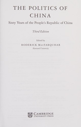 The politics of China