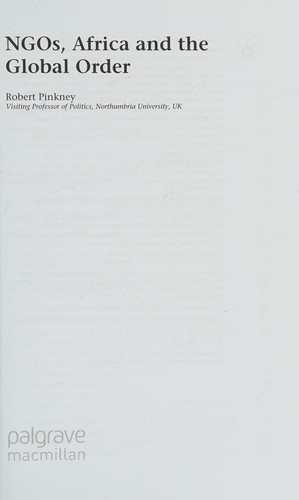 NGOs, Africa and the global order