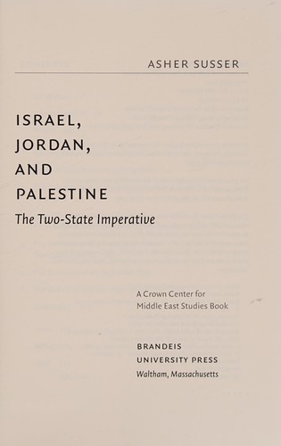 Israel, Jordan, and Palestine