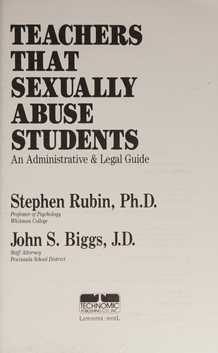 Teachers that sexually abuse students