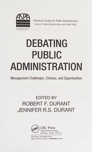 Debating public administration