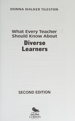 What every teacher should know about diverse learners
