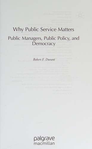 Why public service matters