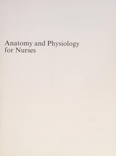 Sear's Anatomy and Physiology for Nurses
