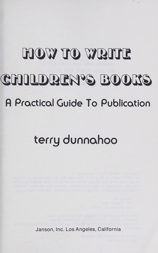 How to Write Children's Books