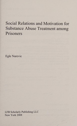 Social relations and motivation for substance abuse treatment among prisoners