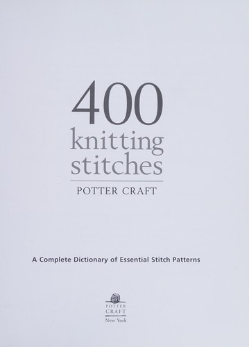 400 Knitting Stitches