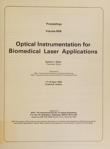 Optical Instrumentation for Biomedical Laser Applications