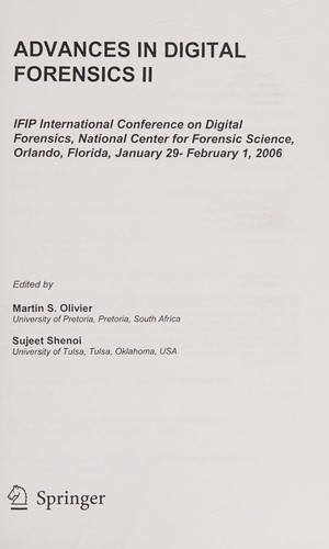 Advances in digital forensics II