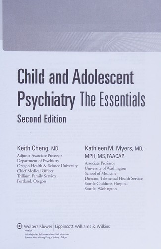 Child and adolescent psychiatry