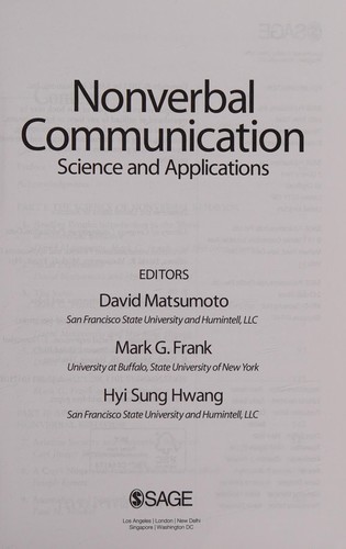 Nonverbal Communication