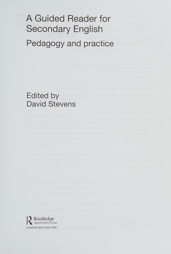 A Guided Reader for Secondary English