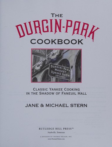 The Durgin-Park Cookbook