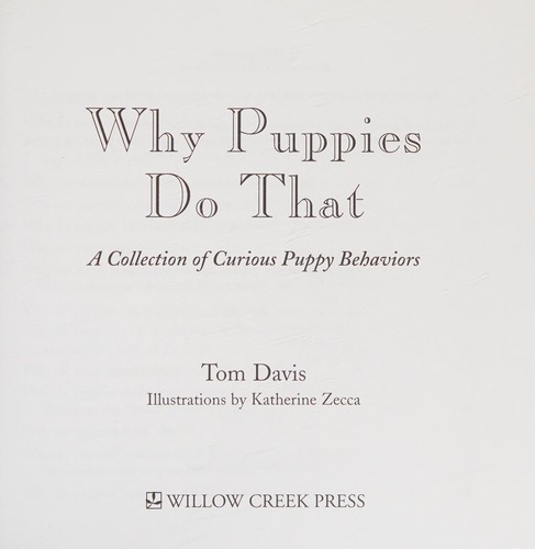 Why Puppies Do That
