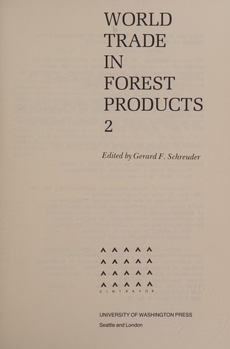 World Trade in Forest Products, 2