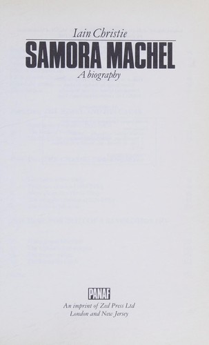 Samora Machel, a biography