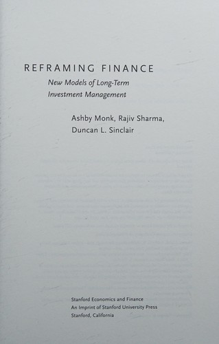 Reframing finance