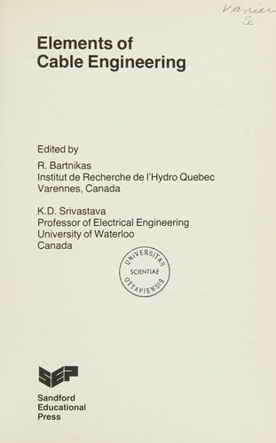 Elements of cable engineering
