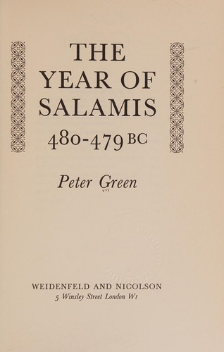 The Year of Salamis, 480-479 BC