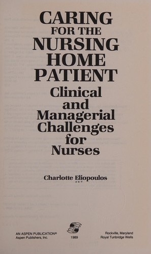 Caring for the Nursing Home Patient