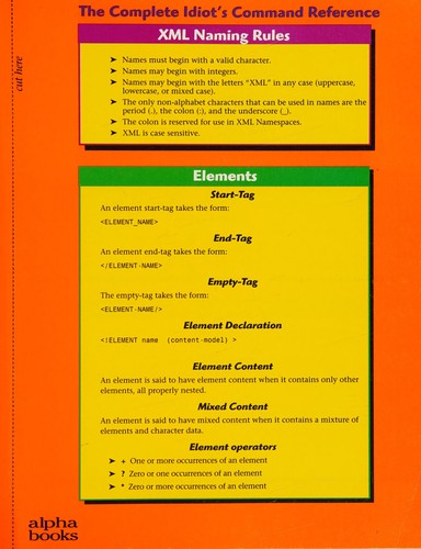 The complete idiot's guide to XML