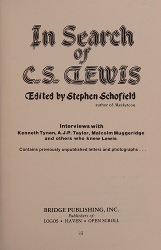 In Search of C.S. Lewis