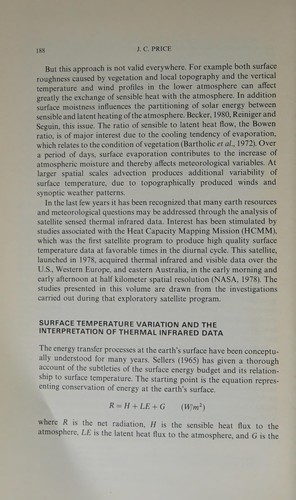 Interpretation of thermal infrared data