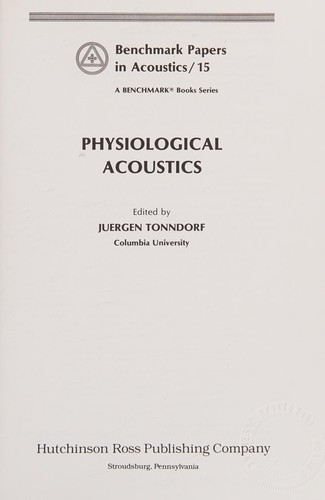 Physiological Acoustics