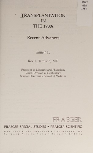 Transplantation in the 1980s