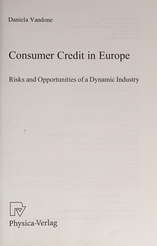Consumer credit in Europe