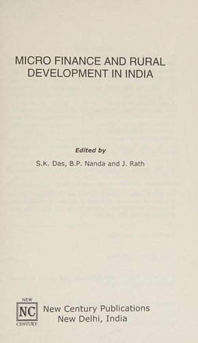 Microfinance and Rural Development in India