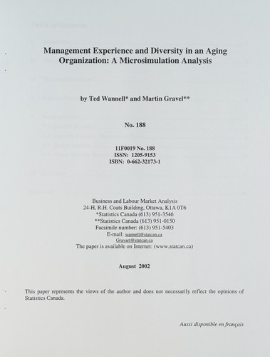 Management Experience and Diversity in an Aging Organization