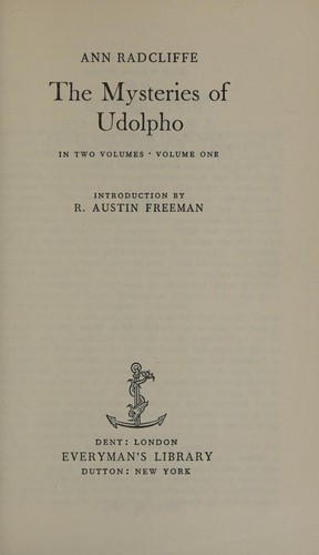 The Mysteries of Udolpho