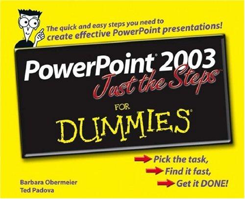 PowerPoint 2003: Just the Steps